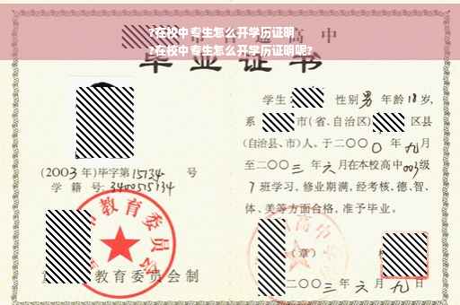 ?在校中专生怎么开学历证明
?在校中专生怎么开学历证明呢?