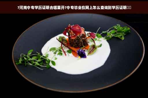 ?河南中专学历证明去哪里开?中专毕业在网上怎么查询到学历证明⚡️