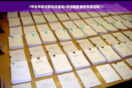 ?学生学籍证明怎样查询?学信网能查到学籍证明⚡️