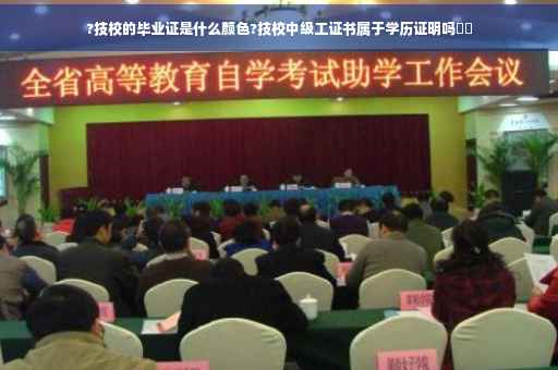 ?技校的毕业证是什么颜色?技校中级工证书属于学历证明吗⚡️