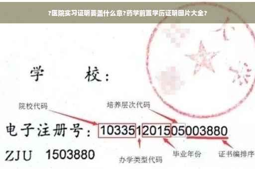 ?医院实习证明要盖什么章?药学前置学历证明图片大全?
