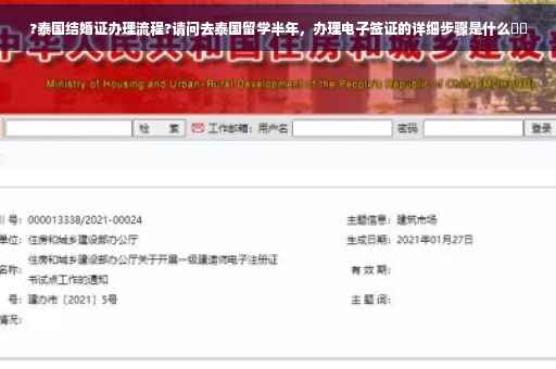 ?泰国结婚证办理流程?请问去泰国留学半年，办理电子签证的详细步骤是什么⚡️