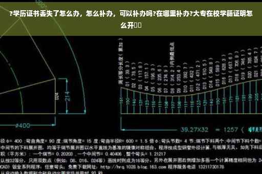 ?学历证书丢失了怎么办，怎么补办，可以补办吗?在哪里补办?大专在校学籍证明怎么开⚡️
