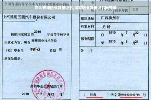 怎么查询职业资格证书,国家职业资格证书网查询