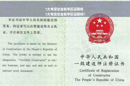 ?大专没毕业有学历证明吗
?大专没毕业有学历证明吗?