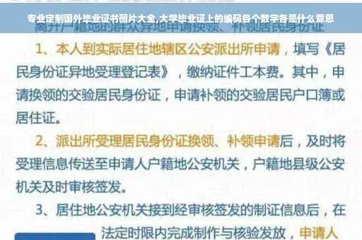 专业定制国外毕业证书图片大全,大学毕业证上的编码各个数字各是什么意思