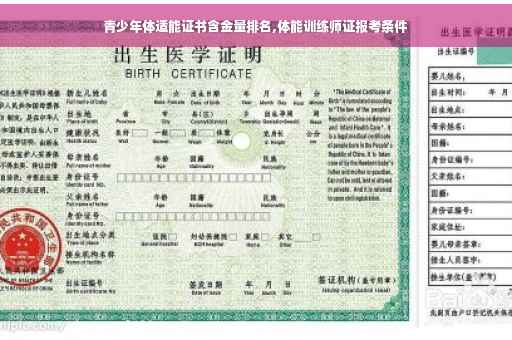 青少年体适能证书含金量排名,体能训练师证报考条件