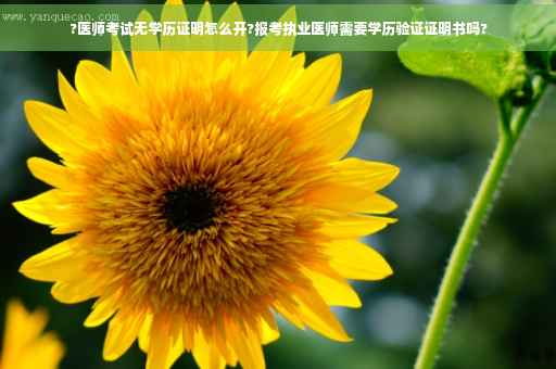 ?医师考试无学历证明怎么开?报考执业医师需要学历验证证明书吗? ?医师考试无学历证明怎么开?报考执业医师需要学历验证证明书吗?