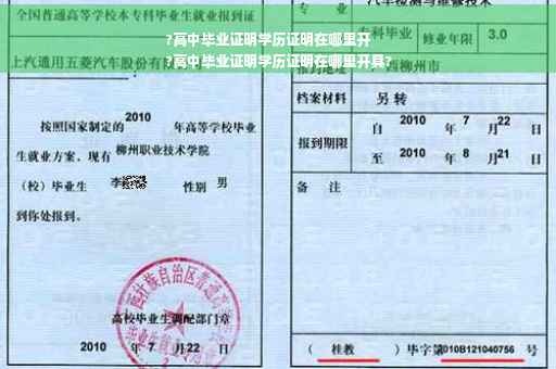?高中毕业证明学历证明在哪里开
?高中毕业证明学历证明在哪里开具?