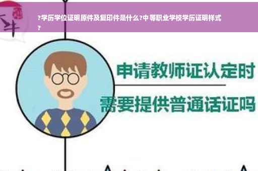 ?学历学位证明原件及复印件是什么?中等职业学校学历证明样式
?