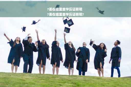 ?要在哪里查学历证明呢
?要在哪里查学历证明呢?
