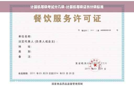 计算机等级考试分几级-计算机等级证书分级标准