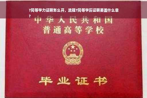 ?同等学力证明怎么开，流程?同等学历证明要盖什么章
?