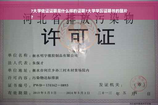 ?大学佐证证明是什么样的证明?大学学历证明书的图片
?