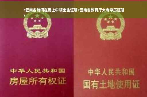 ?云南省如何在网上申领出生证明?云南省教育厅大专学历证明
?