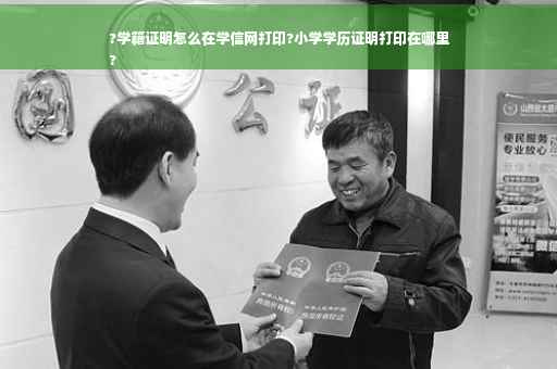 ?学籍证明怎么在学信网打印?小学学历证明打印在哪里
?
