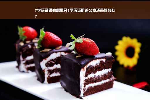 ?学籍证明去哪里开?学历证明盖公章还是教务处
?