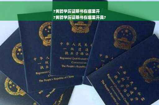 ?黄骅学历证明书在哪里开
?黄骅学历证明书在哪里开具?