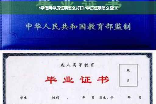 ?学信网学历证明怎么打印?学历证明怎么查⚡️
