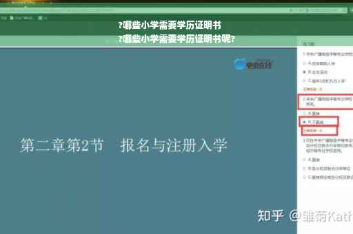?哪些小学需要学历证明书
?哪些小学需要学历证明书呢?