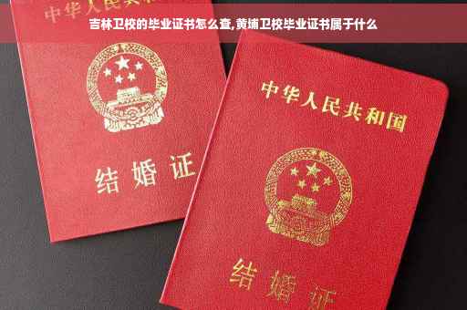 吉林卫校的毕业证书怎么查,黄埔卫校毕业证书属于什么