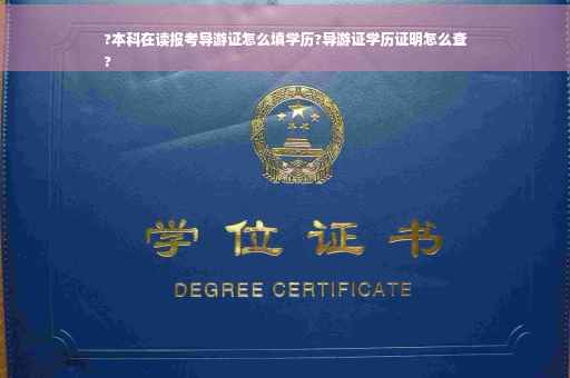 ?本科在读报考导游证怎么填学历?导游证学历证明怎么查
?