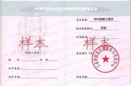 ?中专学历怎么认证?中专的学历证明怎么开
⚡️