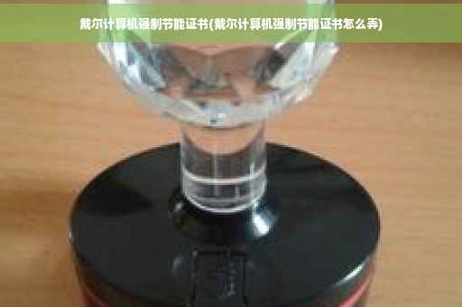 戴尔计算机强制节能证书(戴尔计算机强制节能证书怎么弄)