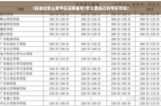 ?在单位怎么查学历证明编号?怎么查自己的学历信息?