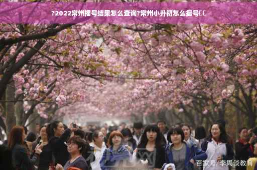 ?2022常州摇号结果怎么查询?常州小升初怎么摇号⚡️