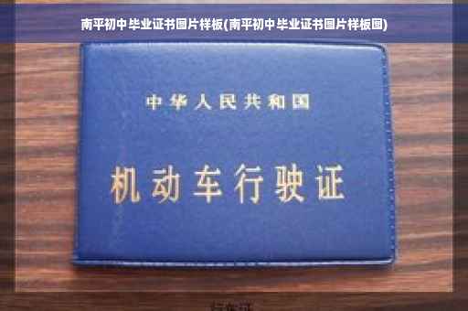 南平初中毕业证书图片样板(南平初中毕业证书图片样板图)