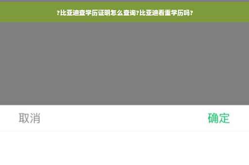?比亚迪查学历证明怎么查询?比亚迪看重学历吗?