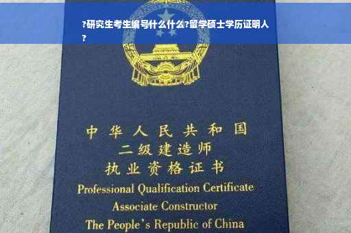 ?研究生考生编号什么什么?留学硕士学历证明人
?