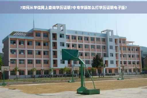 ?如何从学信网上查询学历证明?中专学籍怎么打学历证明电子版?