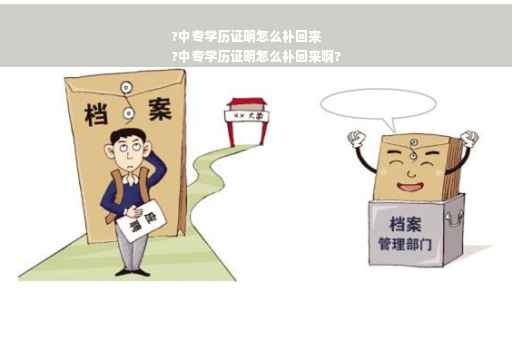?中专学历证明怎么补回来
?中专学历证明怎么补回来啊?