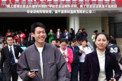 ?网上查询毕业证从哪年开始的?学校毕业证明好开吗，有了毕业证证明是不是就和毕业证有同等效用。需不需要加盖教育局的公章⚡️