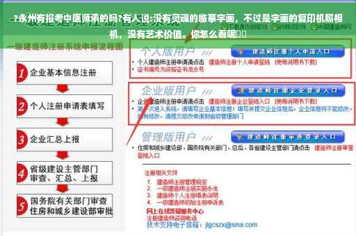 ?永州有报考中医师承的吗?有人说:没有灵魂的临摹字画，不过是字画的复印机照相机，没有艺术价值。你怎么看呢⚡️