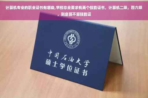 计算机专业的职业证书有哪些,学校毕业要求有两个技能证书，计算机二级，四六级，到底算不算技能证