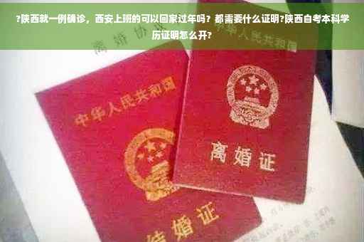 ?陕西就一例确诊，西安上班的可以回家过年吗？都需要什么证明?陕西自考本科学历证明怎么开?
