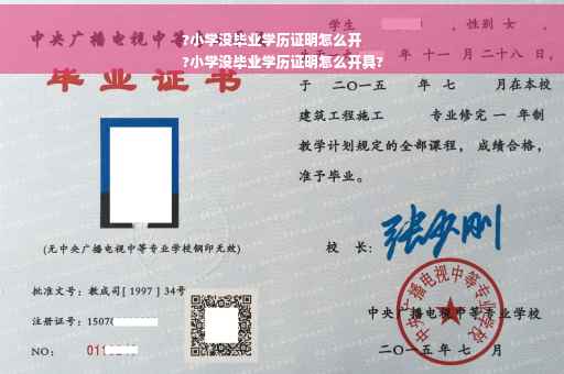 ?小学没毕业学历证明怎么开
?小学没毕业学历证明怎么开具?
