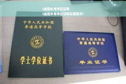 ?咸阳中专学历证明
?咸阳中专学历证明在哪里开?