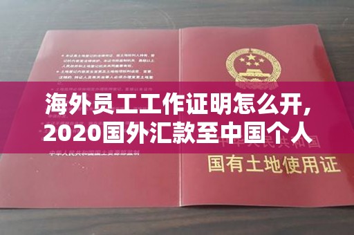 海外员工工作证明怎么开,2020国外汇款至中国个人账户要求