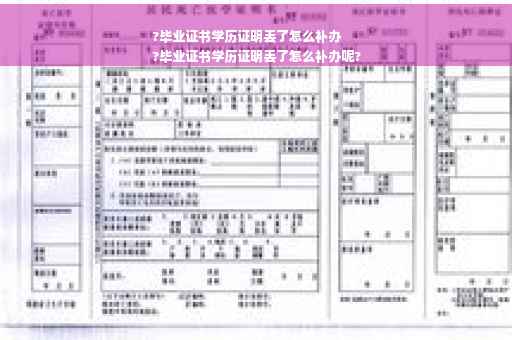 ?毕业证书学历证明丢了怎么补办
?毕业证书学历证明丢了怎么补办呢?