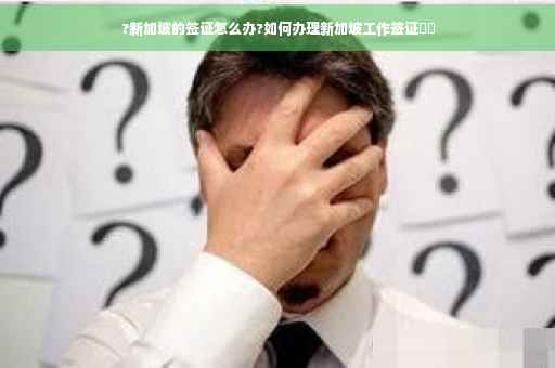 ?新加坡的签证怎么办?如何办理新加坡工作签证⚡️