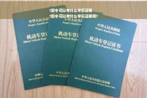 ?职中可以考什么学历证明
?职中可以考什么学历证明呢?