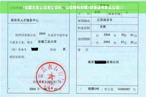 ?出国出生公证去公证处，公证如何办理?毕业证书怎么公证⚡️