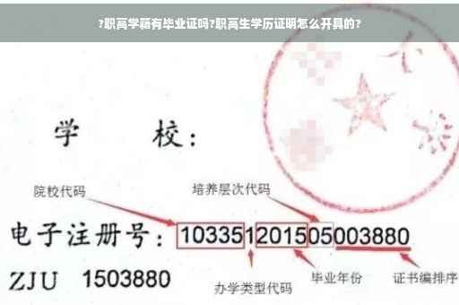 ?职高学籍有毕业证吗?职高生学历证明怎么开具的?