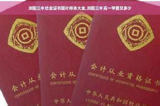 浏阳三中毕业证书图片样本大全,浏阳三中高一学费交多少