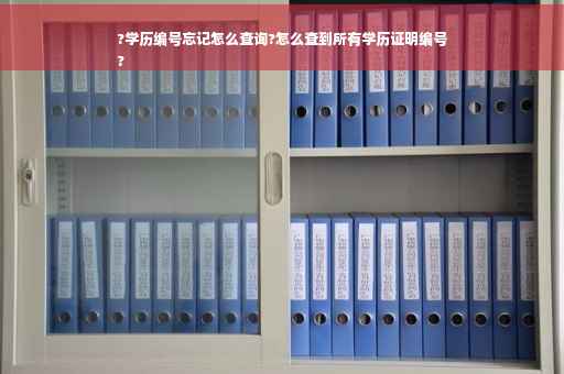 ?学历编号忘记怎么查询?怎么查到所有学历证明编号
?