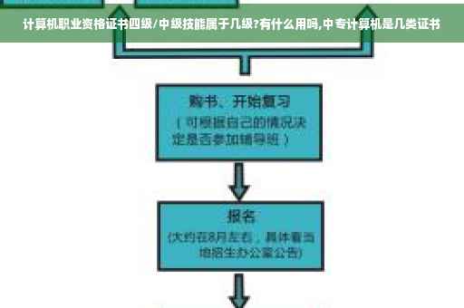 计算机职业资格证书四级/中级技能属于几级?有什么用吗,中专计算机是几类证书